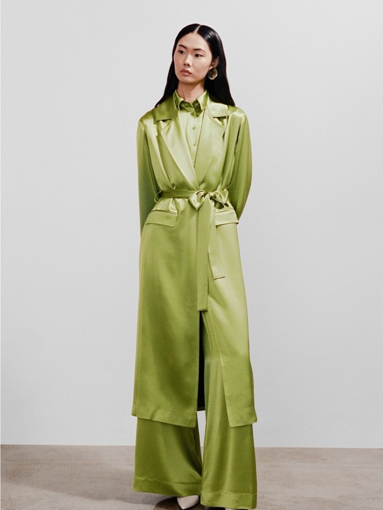 STAUD Jackets & Blazers - STAUD Imani Satin Coat